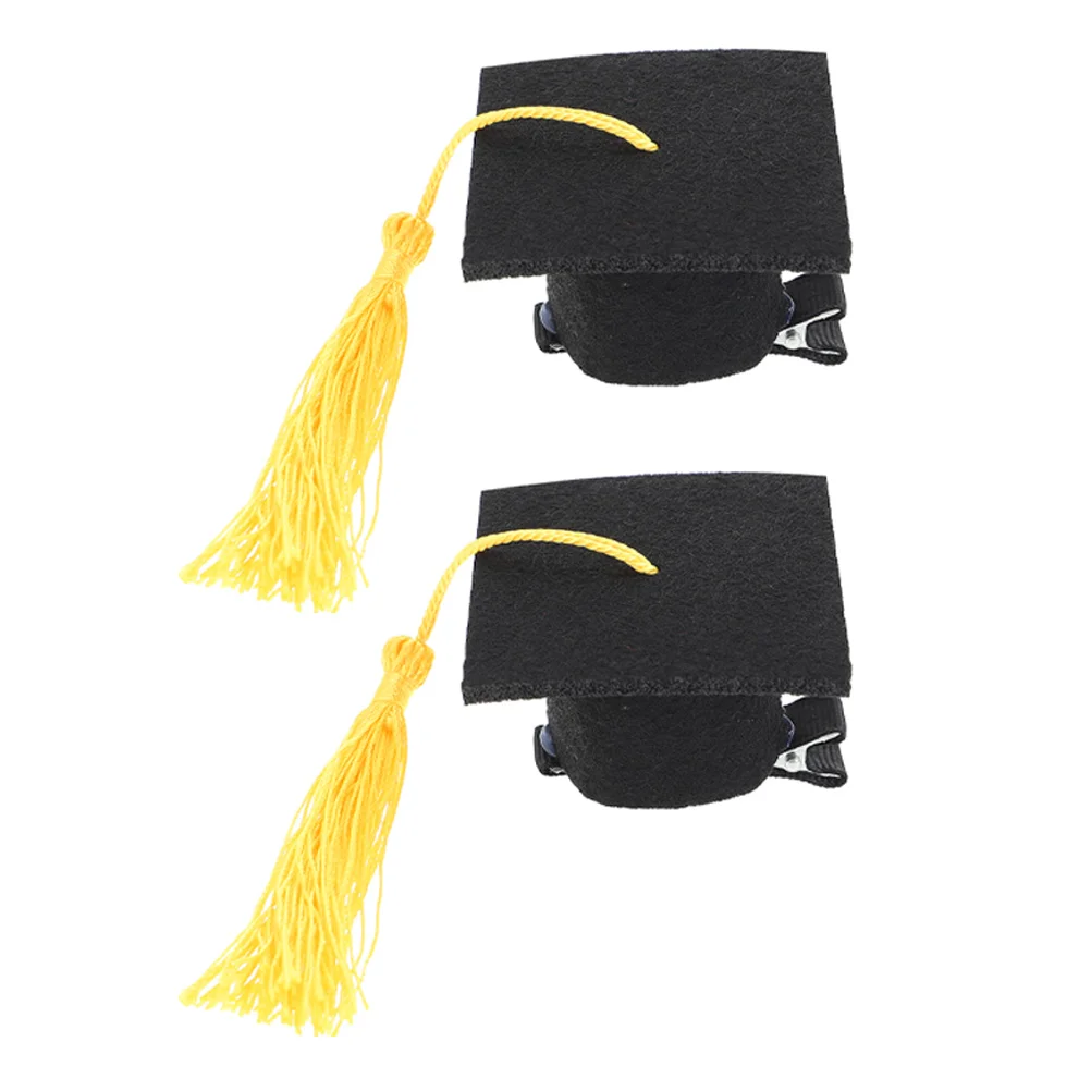 

Graduation Cap Hair Clip Doctor Hat Hairpin Mini Caps for Crafts Doctoral Hairpins Decors