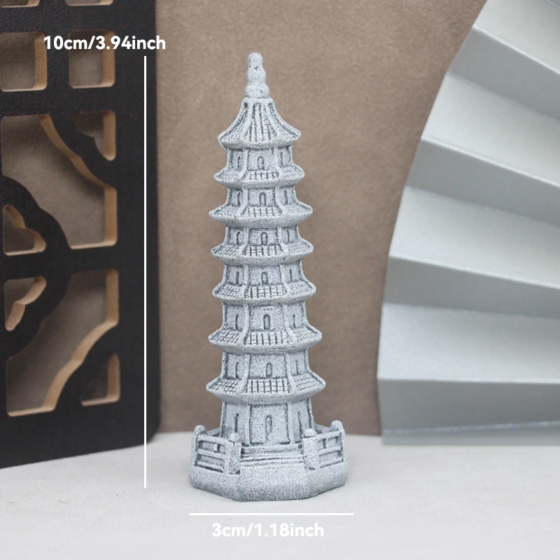 Sandstone Zen Garden Pavilion Ornament