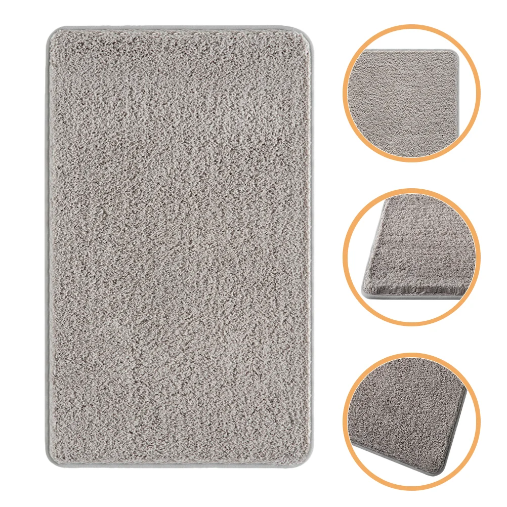 

Microfiber Floor Mat Nonslip Soft Bathroom Rug Absorbent Carpet Toilet Door Mat
