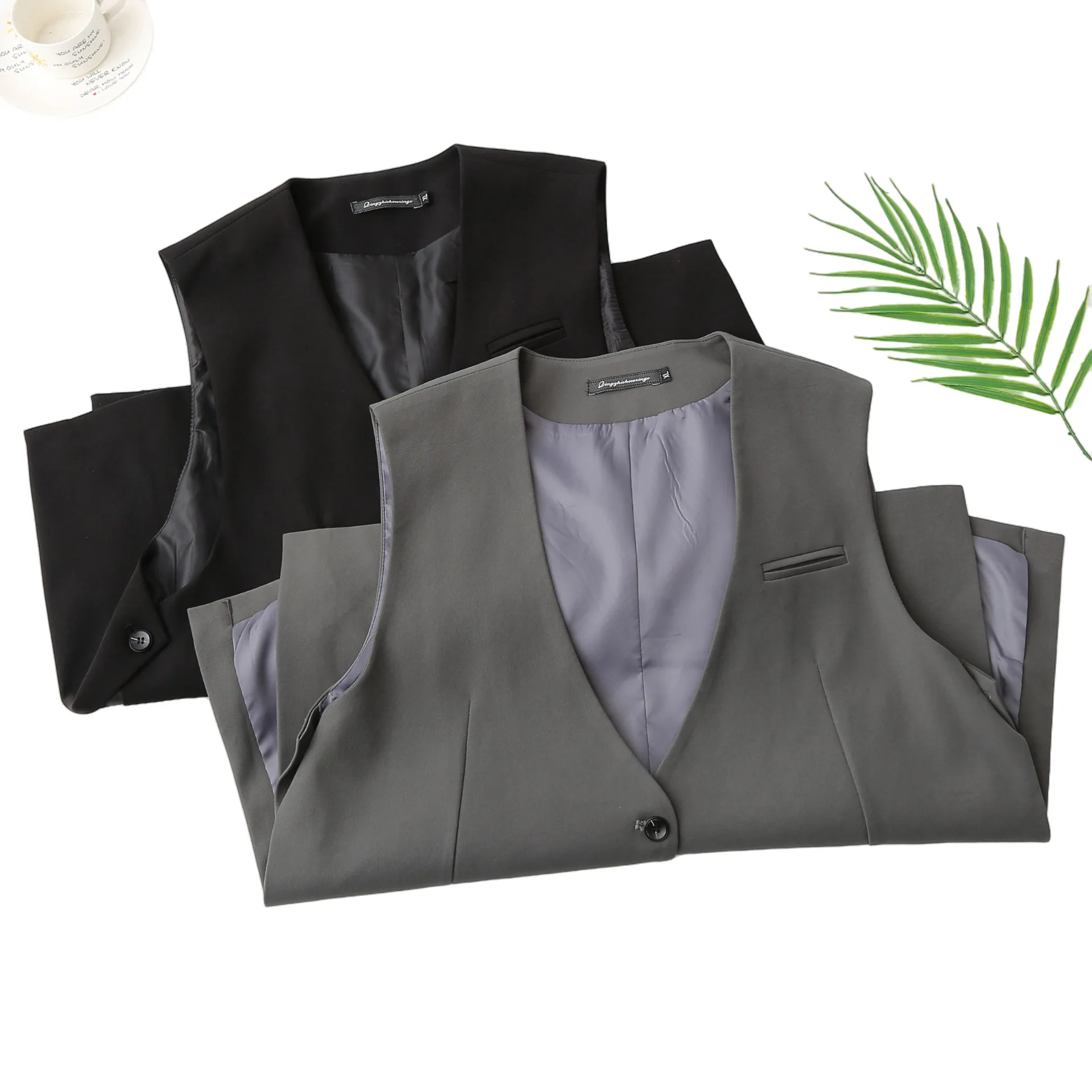 XXXXL Fashion Plus Size Women's Blazer New Autumn Style Stylish And Versatile Chic Style O-Neck Suit Jacket 2513