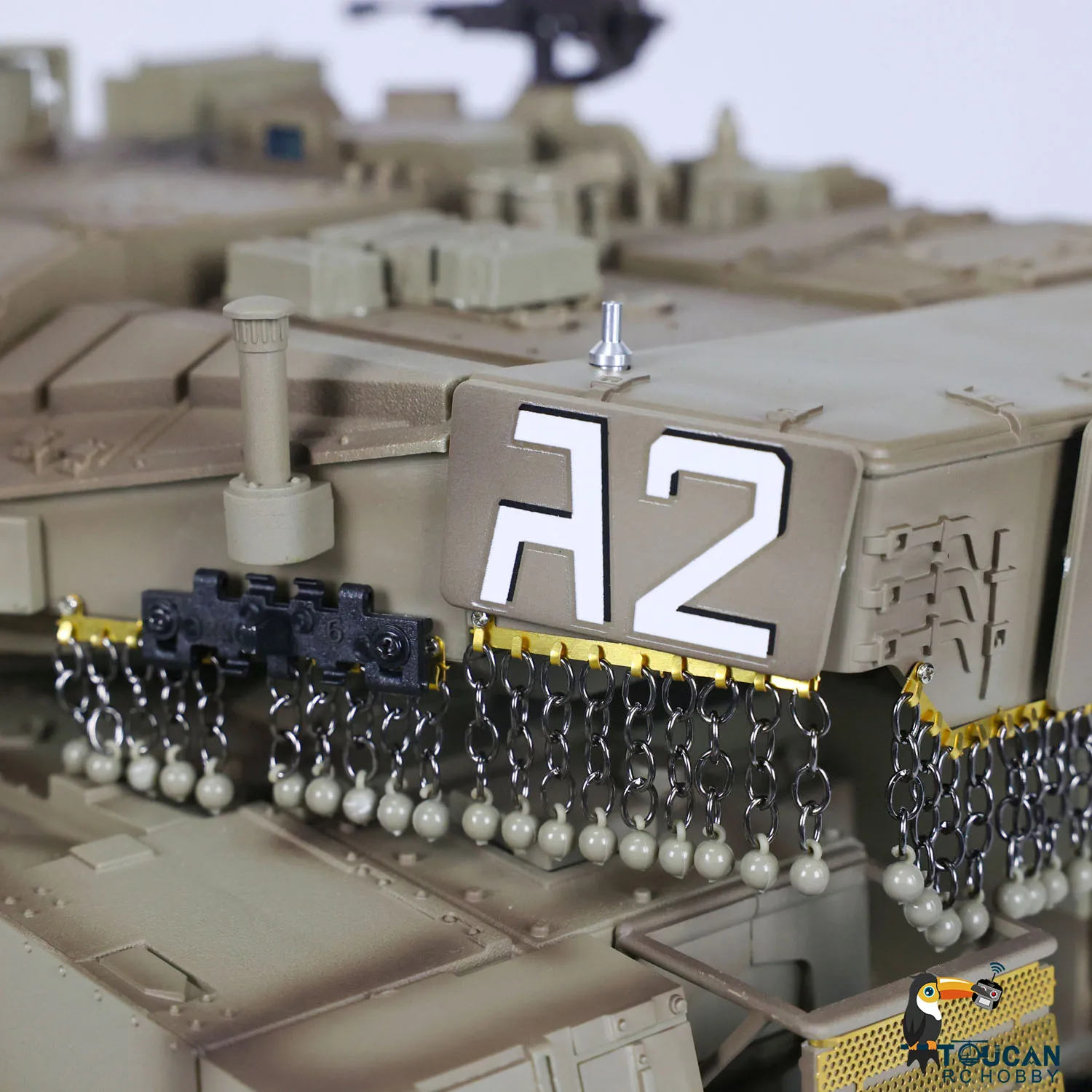 1:16 RC 밀리터리 전투 탱크, Heng Long IDF Merkava MK IV 3958 업그레이드 에디션, 투칸취미 사운드 라이트 연기 유닛 BB 펠렛 장난감