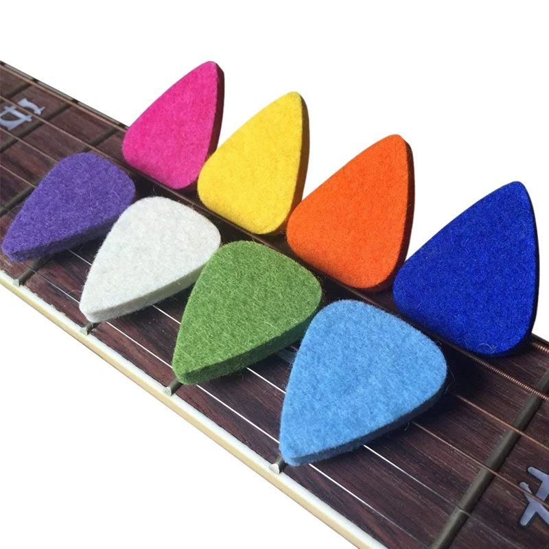 

New Ukulele Picks Felt Picks/Plectrums For Ukulele And Guitar,8 Pieces Guitar Picks,Multi-Color