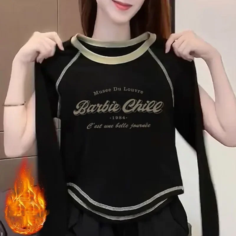 Рисунок 4 - Женская короткая футболка с длинным рукавом