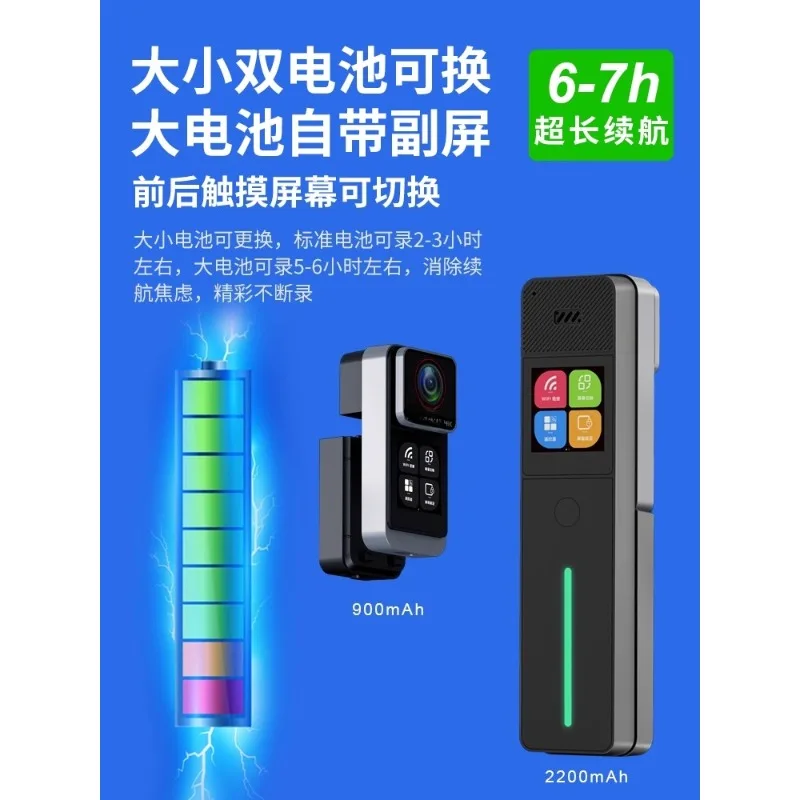 고화질 흔들림 방지 엄지손가락 스포츠 카메라 라이딩 헬멧 핸드헬드 파노라마 4K 레코더 카메라 브이로그