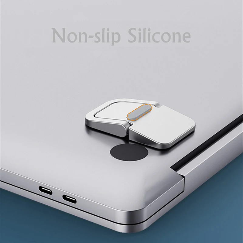 2pcs Laptop Stand for Computer Keyboard Stand Riser Zinc Alloy Mini Portable Laptop Stands for Notebook Holder