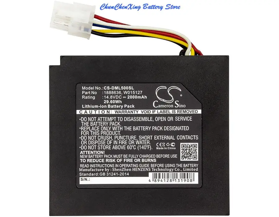 

OrangeYu 2000mAh Battery for DYMO LabelManager 500TS, LabelManager PnP Wireless, MobileLabeler, XTL 300, XTL 500