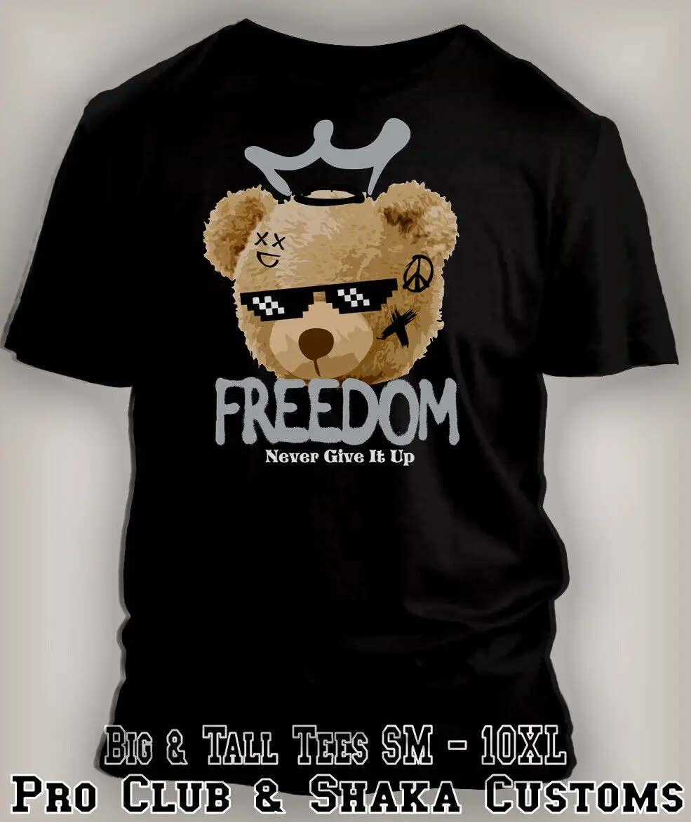 Never Give Up Teddy King T Shirt Da Abbinare Retro Air J2 Python Shoe Big Tall Sm Maniche Lunghe O Corte