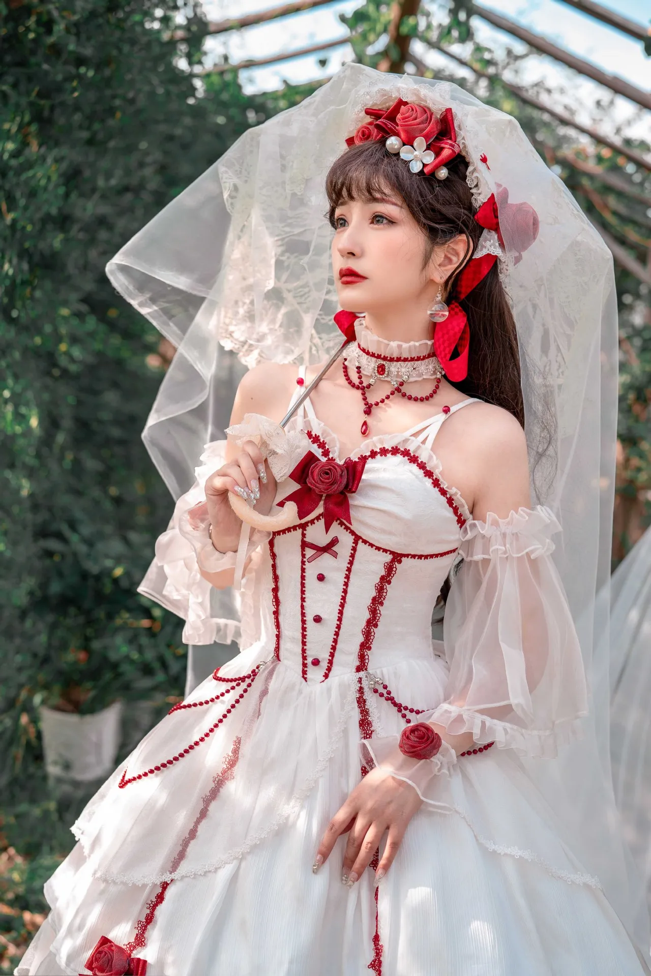 オリジナル 華麗な 花嫁 lolita ドレス 悪けれ ロリータ ワンピース L152＃ 