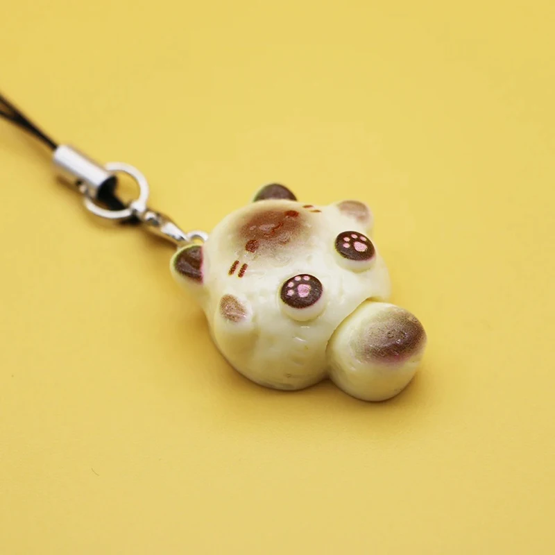 Adorable Cartoon Cat Keychains and Lanyard Set – Cute Pendant Accessories