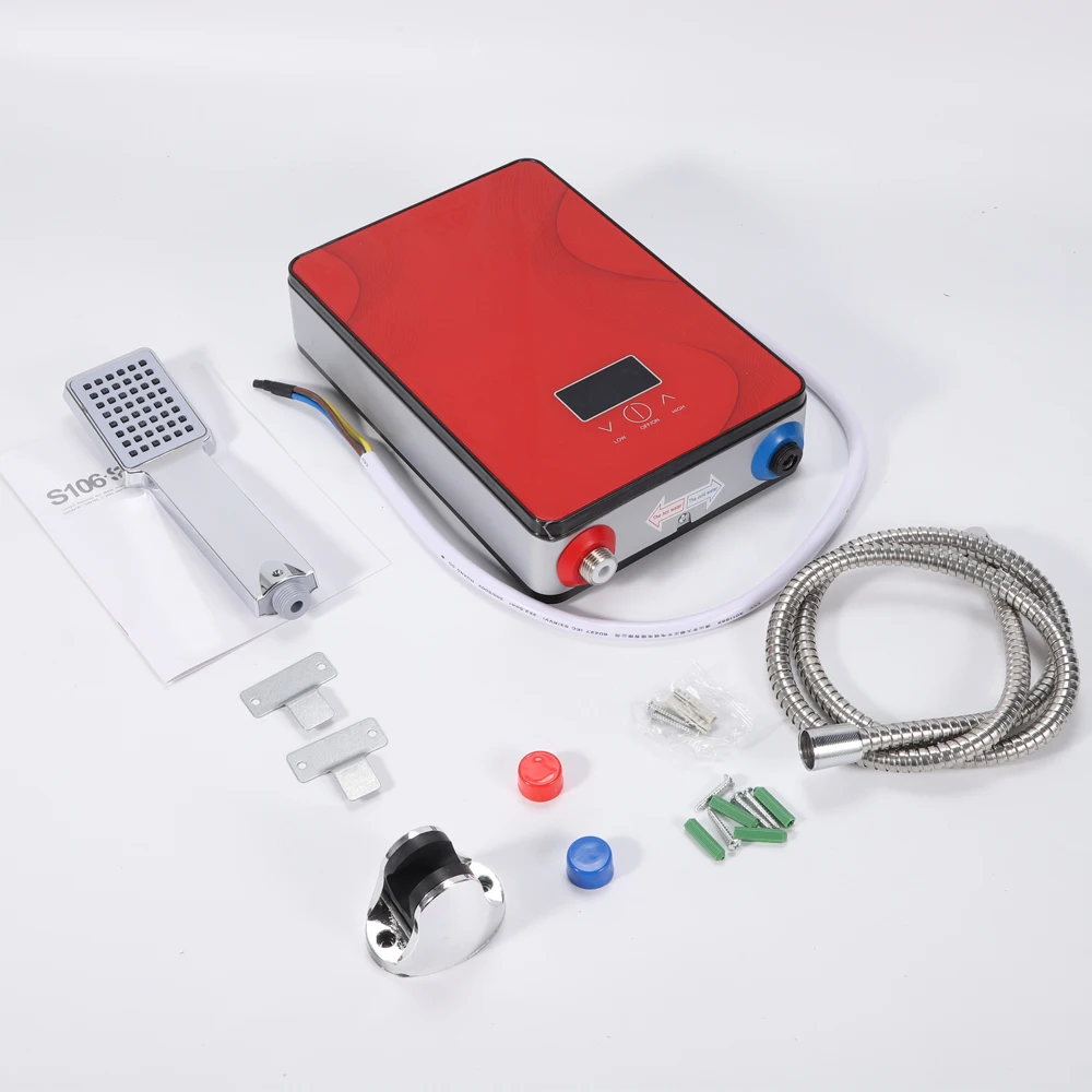 Electric Hot Water Heater 6500W 220V Instant Tankless for Bathroom Kitchen Hotel