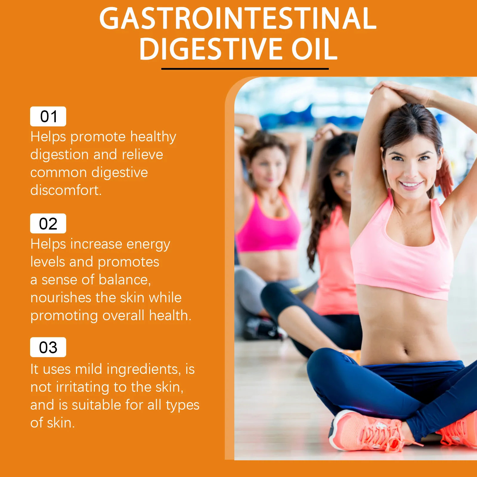 Stomach Pain Relief Oil Fat Burn Gastritis Gastroenteritis Diarrhea Nausea Dyspepsia Bloating Treatment Gastric Ulcer Care Drops