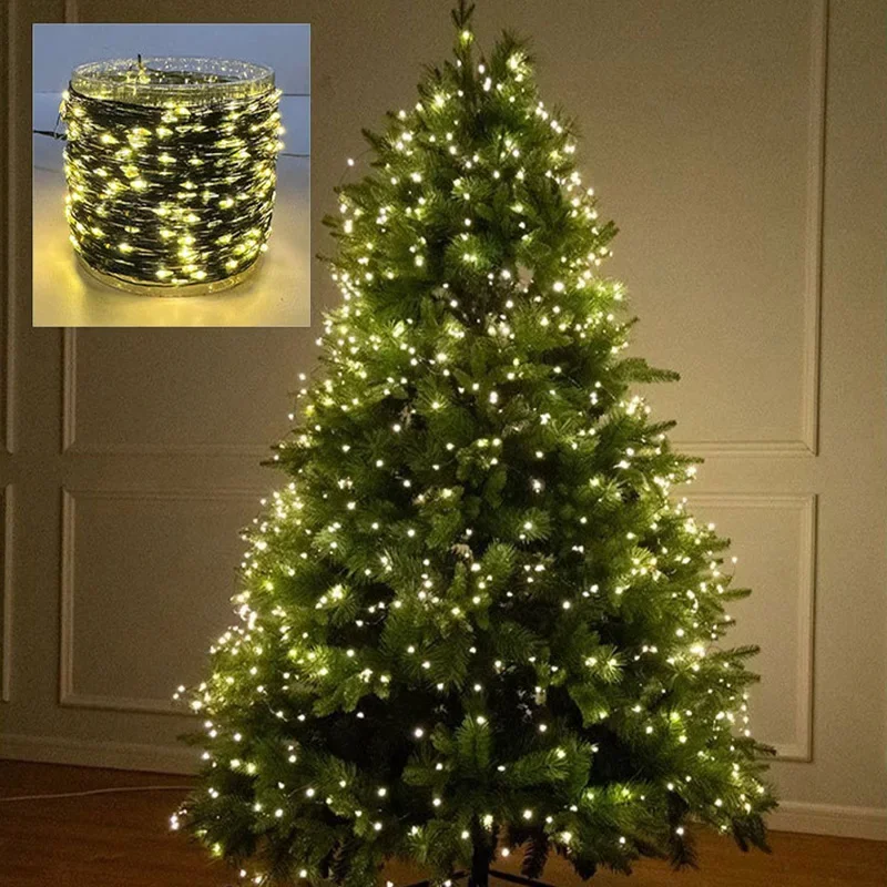 5/10/20m LED Lights String Fairy Light USB 8 Modes Copper Green Wire for Bedroom Garden Party Wedding Christmas Tree Decoration