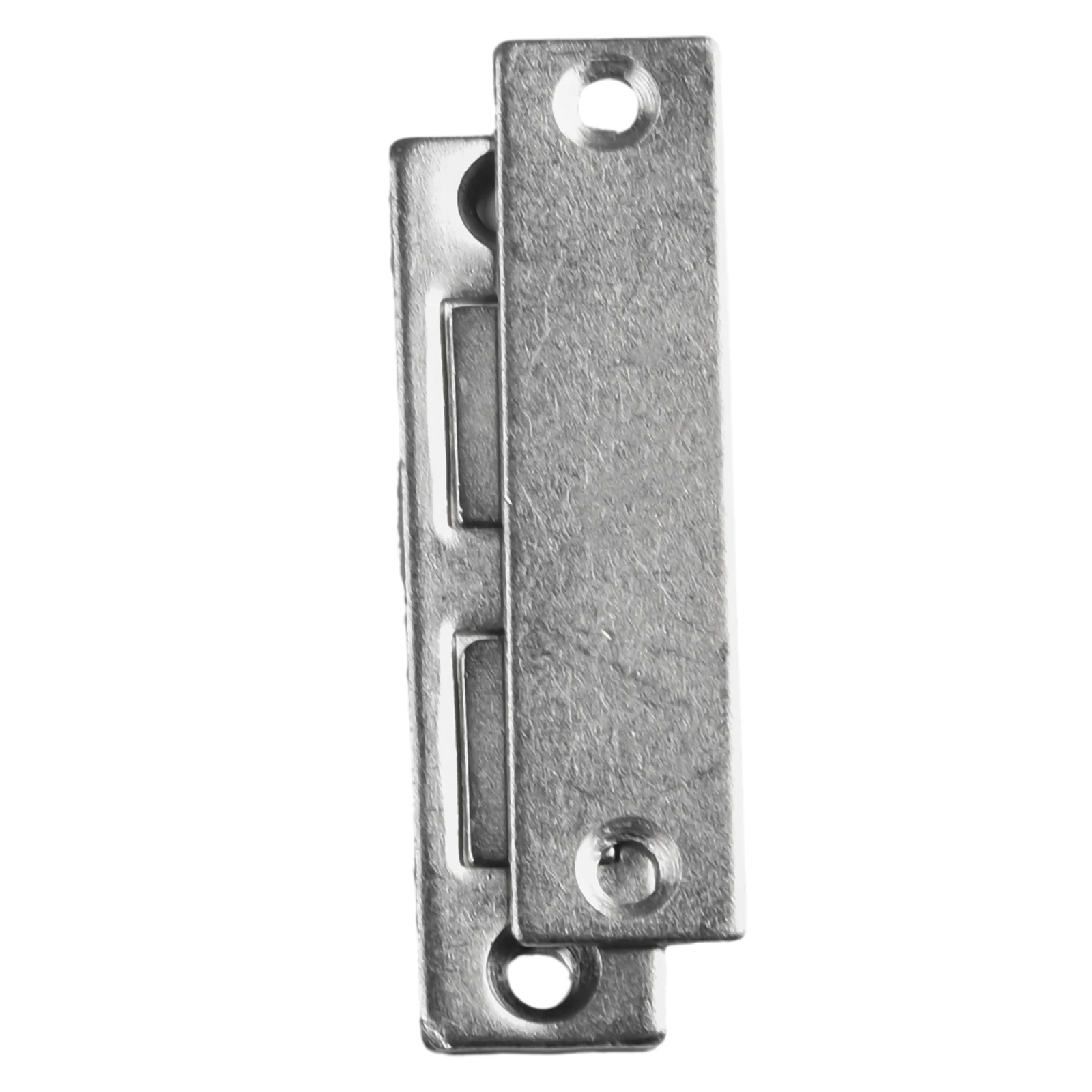 Cabinet Catches Silver Steel+Magnet 0.18*0.18 In Hole Diameter 1 Set 65*16 Mm/2.56*0.63 In DIY Easy Installation