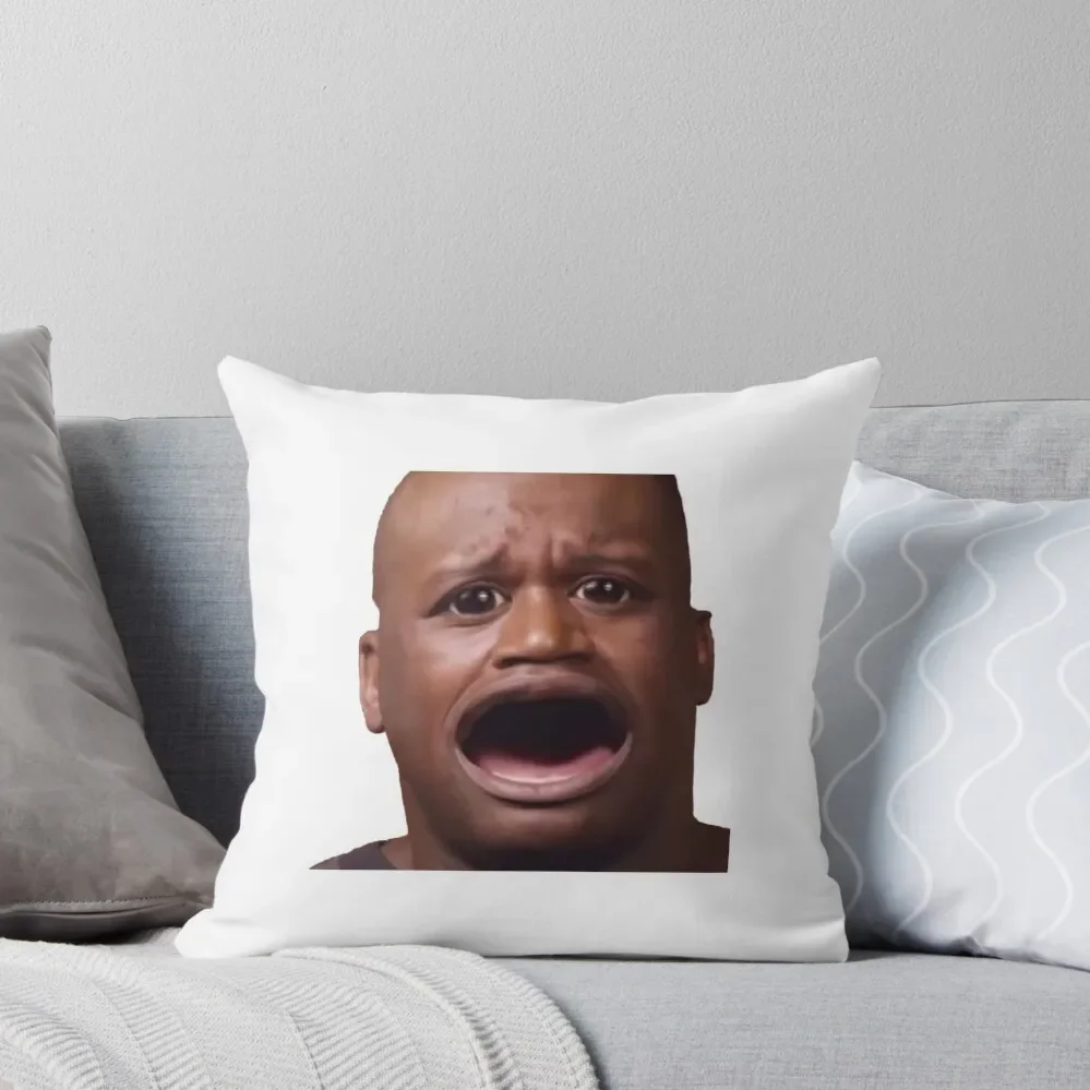 

shaq meme Throw Pillow christmas pillow case anime girl christmas decorations for home 2024