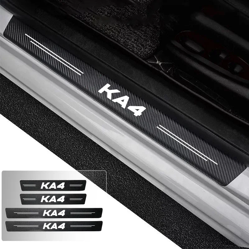 

Car Door Sill Carbon Fiber Sticker Threshold Side Anti Scratch Waterproof For KIA KA4 Trunk Bumper Scratch Guards Decals