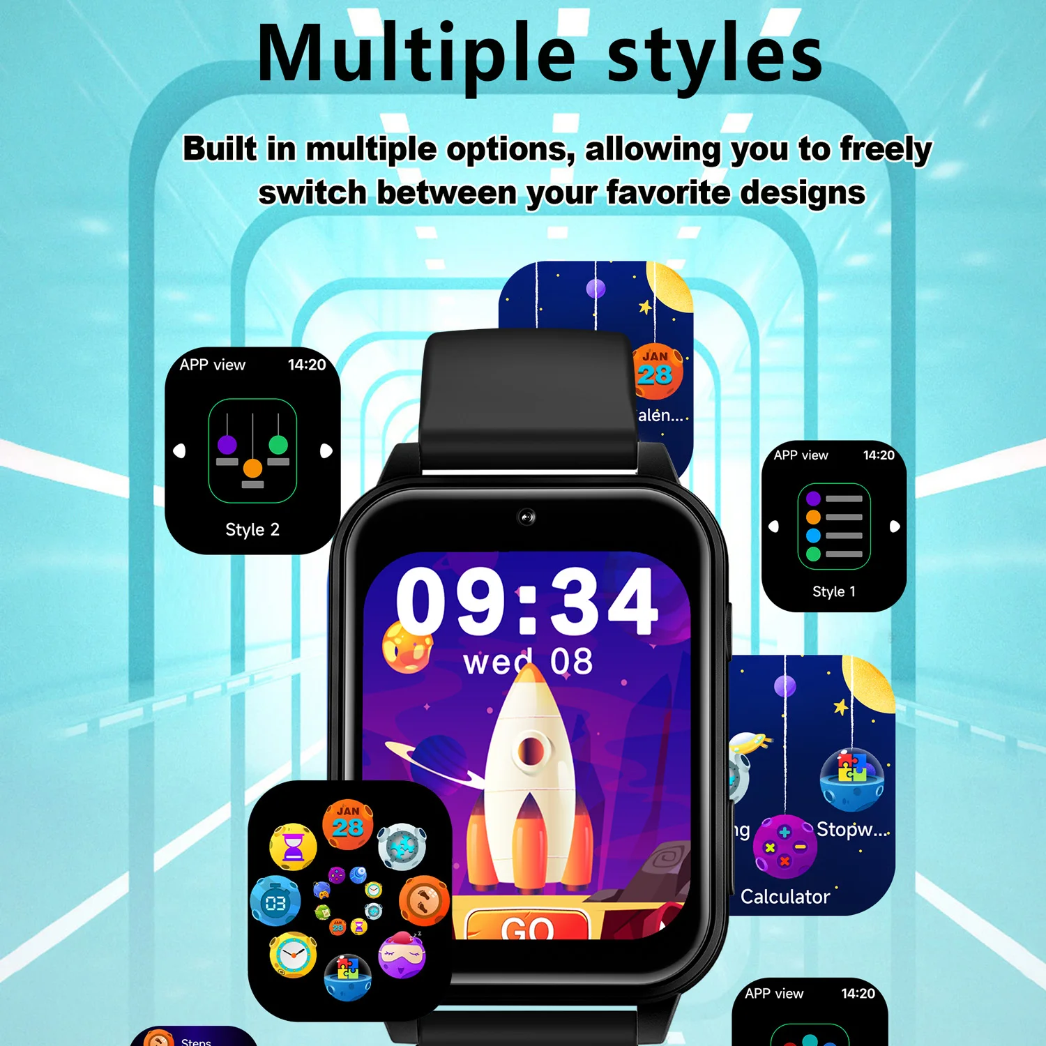 2026 New Children's Smart Watch Multifunction Interaction Take Photo Study Partner Flashlight Games for Boy Girl Kids Gift 6