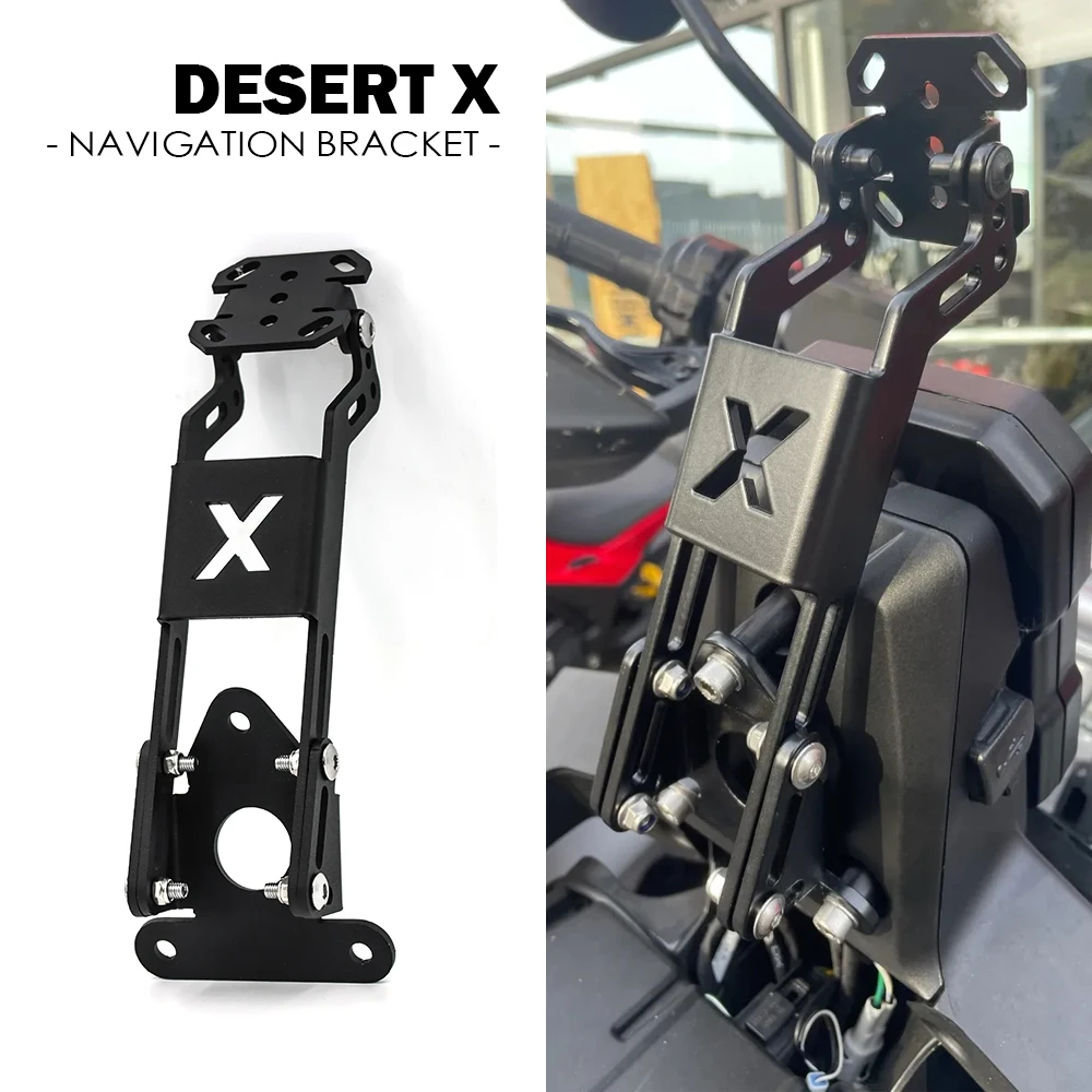

Desert X 2022 Accessories for Ducati DesertX Motorcycle GPS Mobile Phone Holder CNC Aluminium Navigation Bracket Support