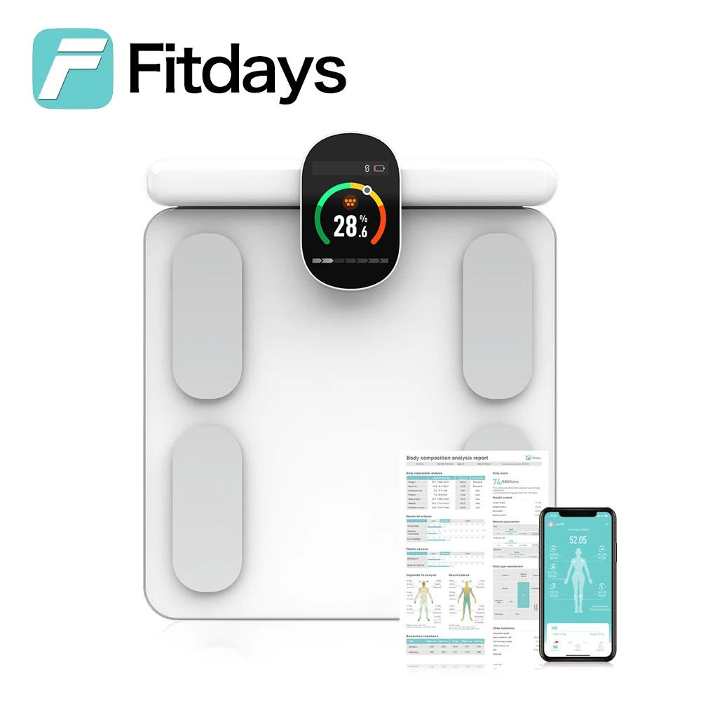 Smart Bioimpedance Scale 8 Electrode Body Fat Scale