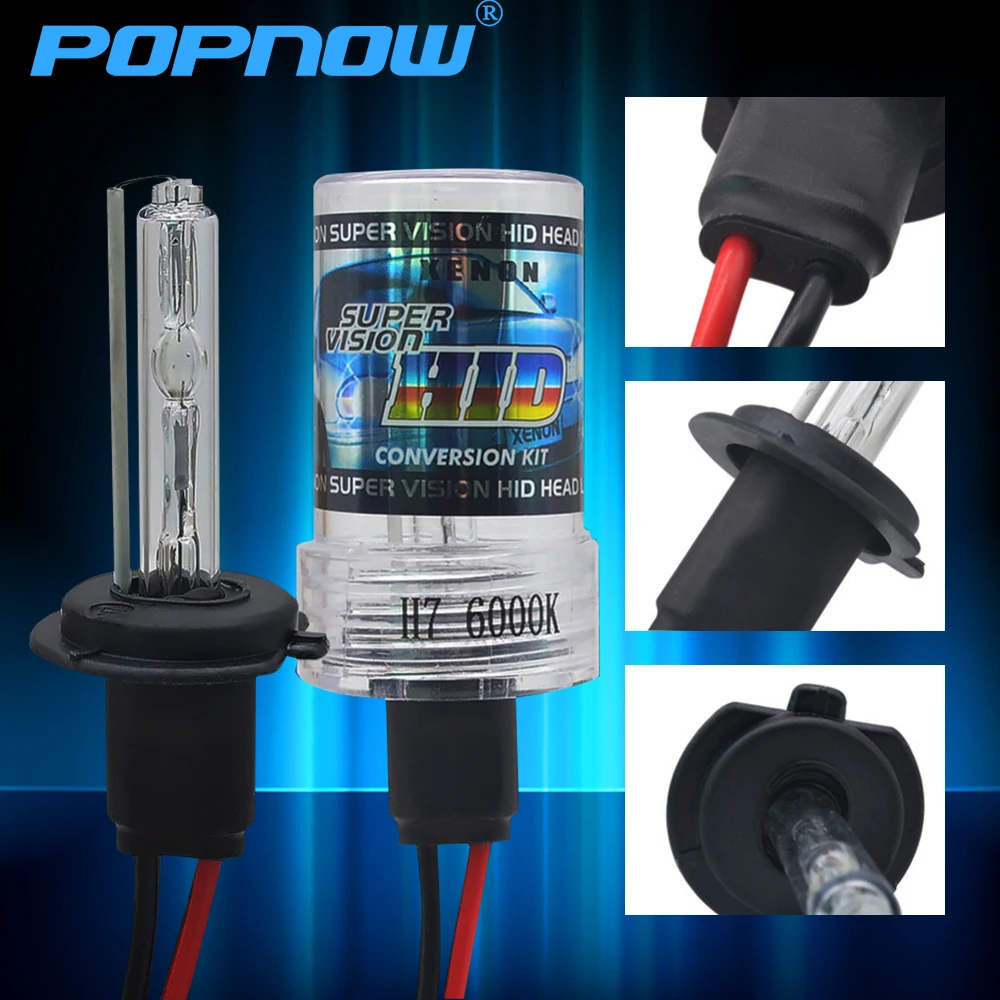 2pcs AC 12V 55W Xenon H7 HID Conversion Kit H1 H3 H11 9005 Bulb Auto Car Headlight Lamp 3000k 4300k 5000K 6000k 8000K 12000K