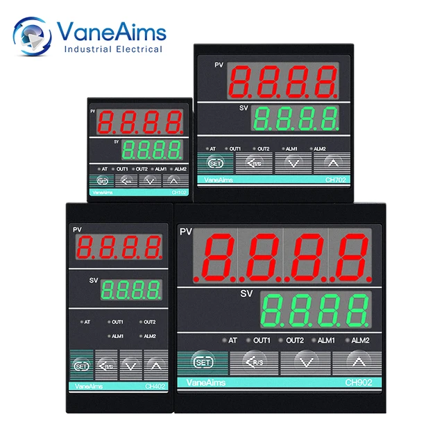 Digital PID Temperature Controller CH402 CH102 CH702 CH902 รีเลย์/SSR Dual Output Thermostat Thermoregulator 85-265vac 0-400 ℃ 1