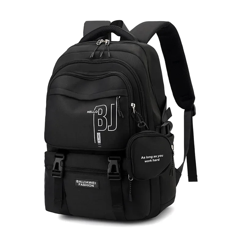 Famous Brand Designer BAIJIAWEI Children Backpack With Purse High School Student School Bags Kids Waterproof Schoolbags Teenager 6
