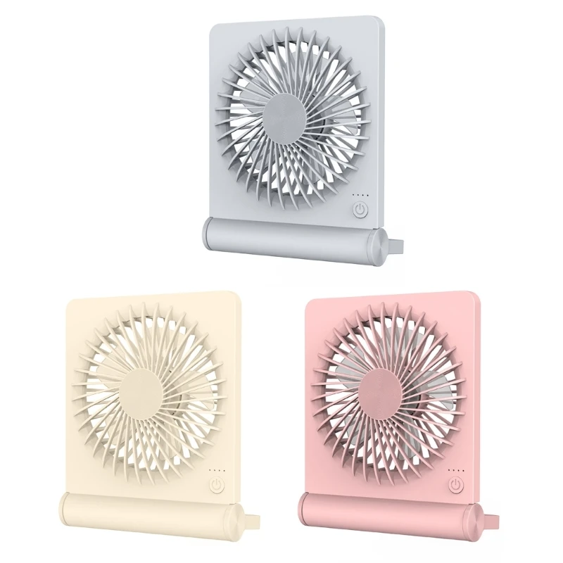 

USB Desk Fan With 2000mAh Rechargeable Battery Powerful Super-Thin Small Table Fan Electric Fan Cooling Quiet for Office