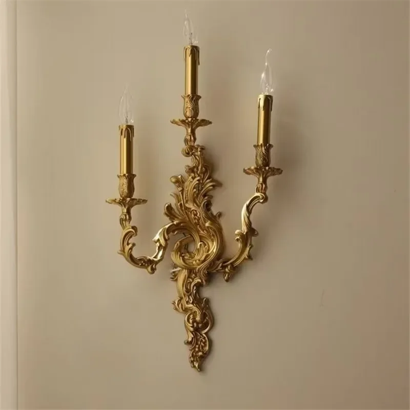 French Brass Wall Lamp 6