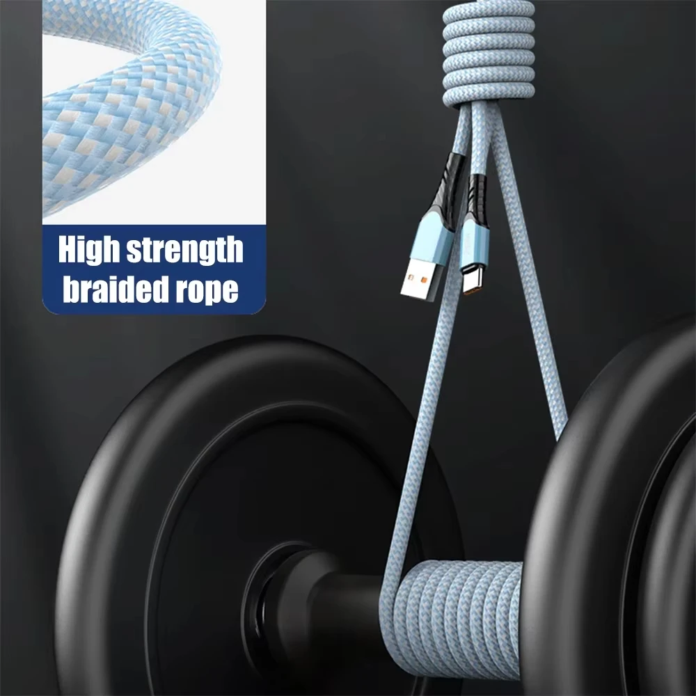 Nylon Braided 240W Fast Charging USB-C Cable with High-Speed Data Transfer