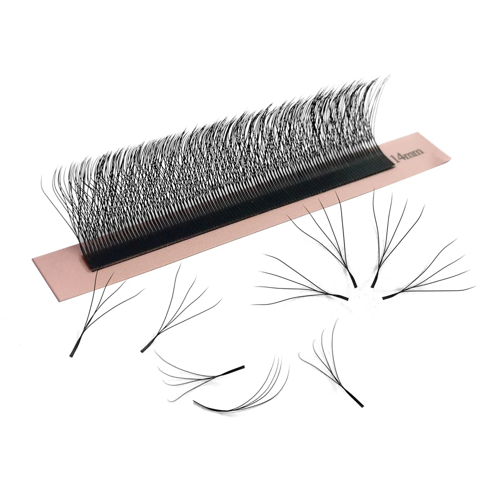 Eyelash Extensions Goddess 4D W Shape Lashes Super Soft Premade Volume Fans Natural Light Individual Lashes