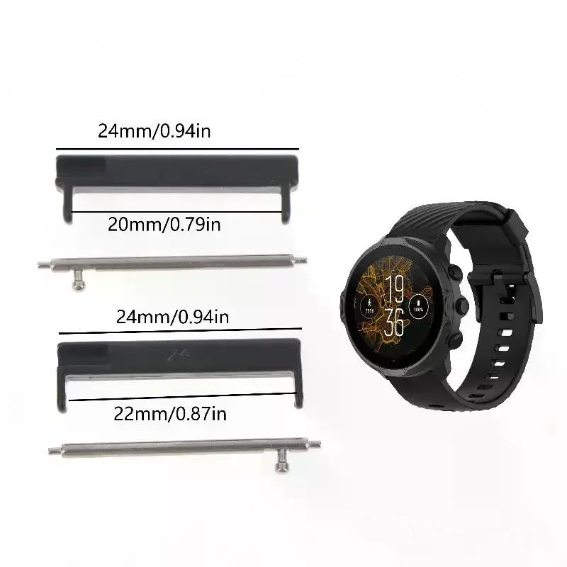 Universal Smartwatch Wristband Adapter Transform 24mm to 22mm/20mm