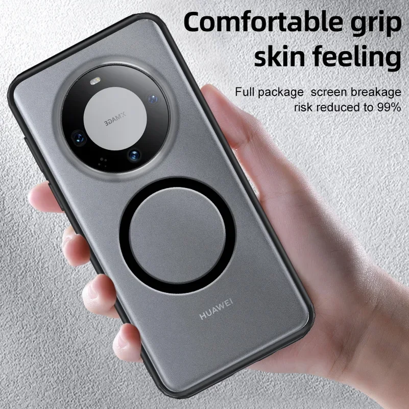 Magsafe Magnetic Shockproof Acrylic Case with Wireless Charging Capability - Matte Finish