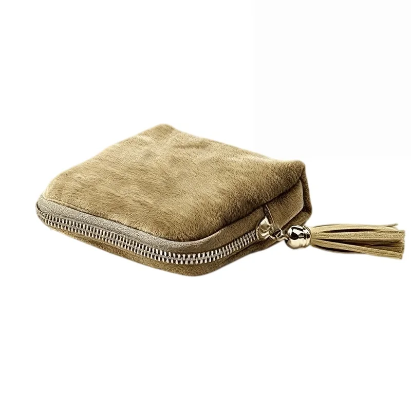 Luxurious Velvet Travel Jewelry Organizer - 6-Layer Zippered Pouch for Elegant Accessories Storage
