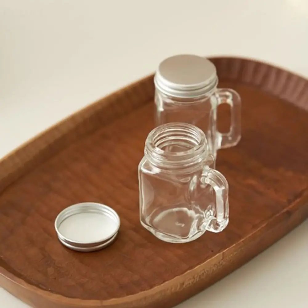 35ml Mini Mason Jar for Jam Honey Leakproof Coffee Milk Juice Bottle with Lid Party Bar Vodka Spirits Shot Storage Glass Bottle 4