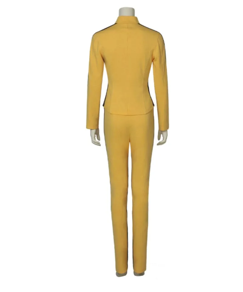 Kill Bill-Inspired The Bride Yellow Jumpsuit Cosplay Costume for Adults