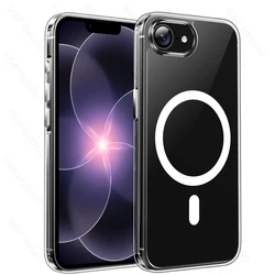 Magsafe Magnetic Wireless Charging Clear Crystal Shockproof Case - iPhone 16e (Transparent)
