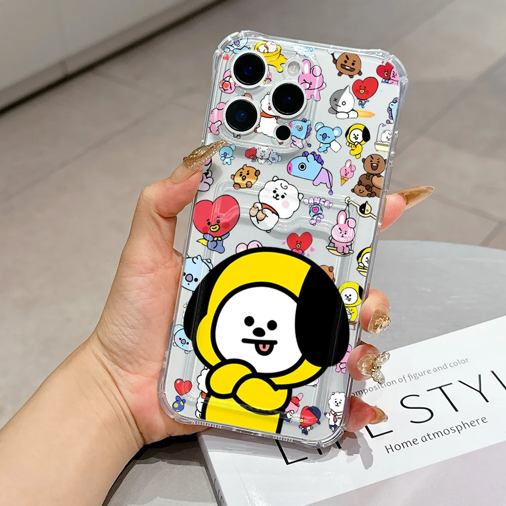 Cartoon B-BTS Card Holder Case - Stylish & Durable Cover