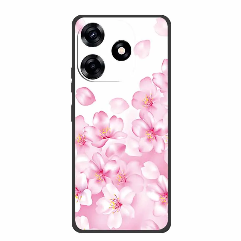 Premium Black Silicone Soft Phone Case - 6.6 Protective Back Cover Shell