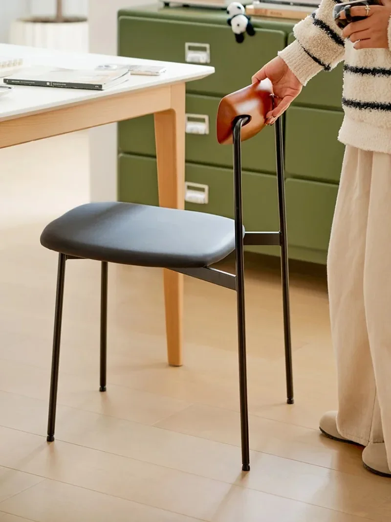 디자이너 레트로 모던 미니멀리스트 다이닝 체어, 침실 주방 의자, 드레서, 식당 가구 