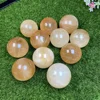 Wholesale Cheap Price Polished Natural Crystal Healing Stones Yellow Honey Calcite Ball 2