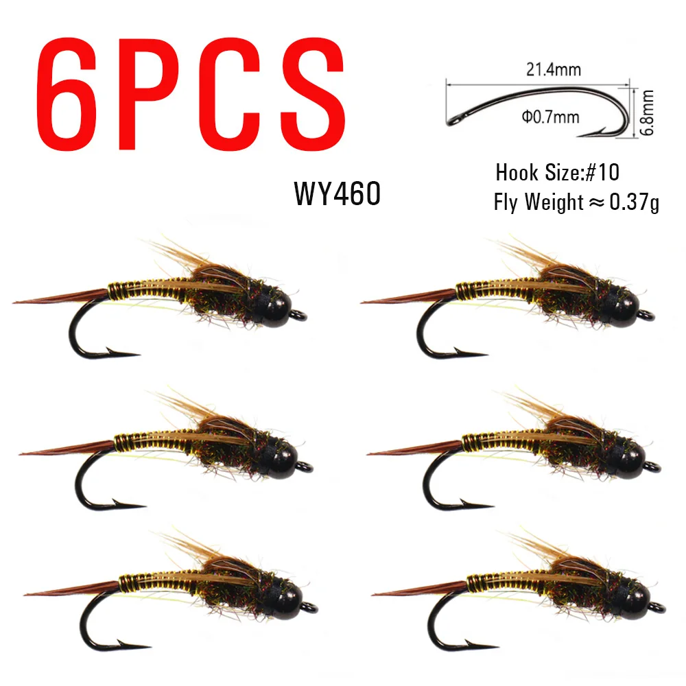 Vtwins Brass Beadead Stonefly Wet Fly Fast Sinking Copper Wire Nymph For  Trout Bluegill Bass Steelhead Fishing Lure Bait #10 - AliExpress