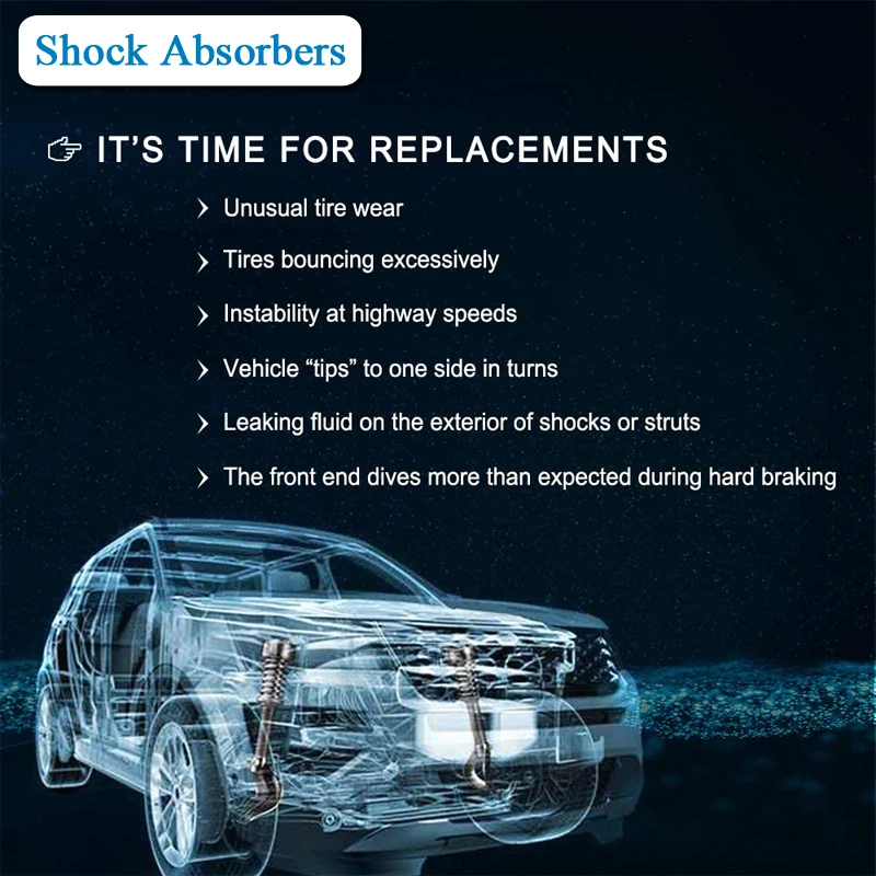 Shock Absorbers For E39 E53 E65 E70 E71 F01 F02 X3 F25 G11 G12 Cars Air Suspension Kit Amortiguadores 37116850221 37126791676 3