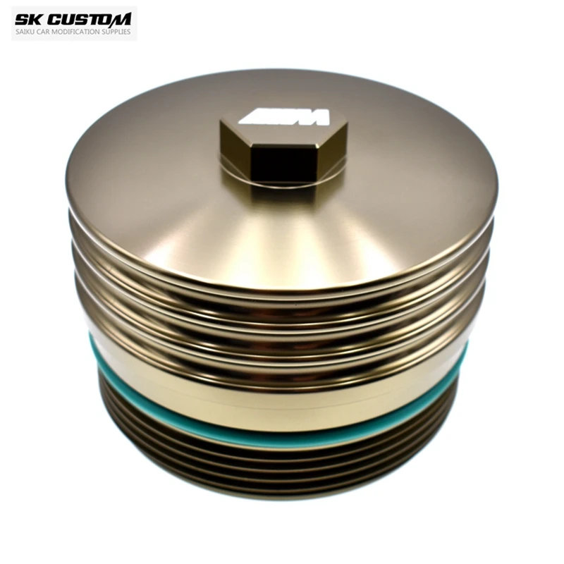 For BMW N42 N43 N45 N46 oil filter shell forged aluminum alloy cover Engine Car Modification oil filter housing