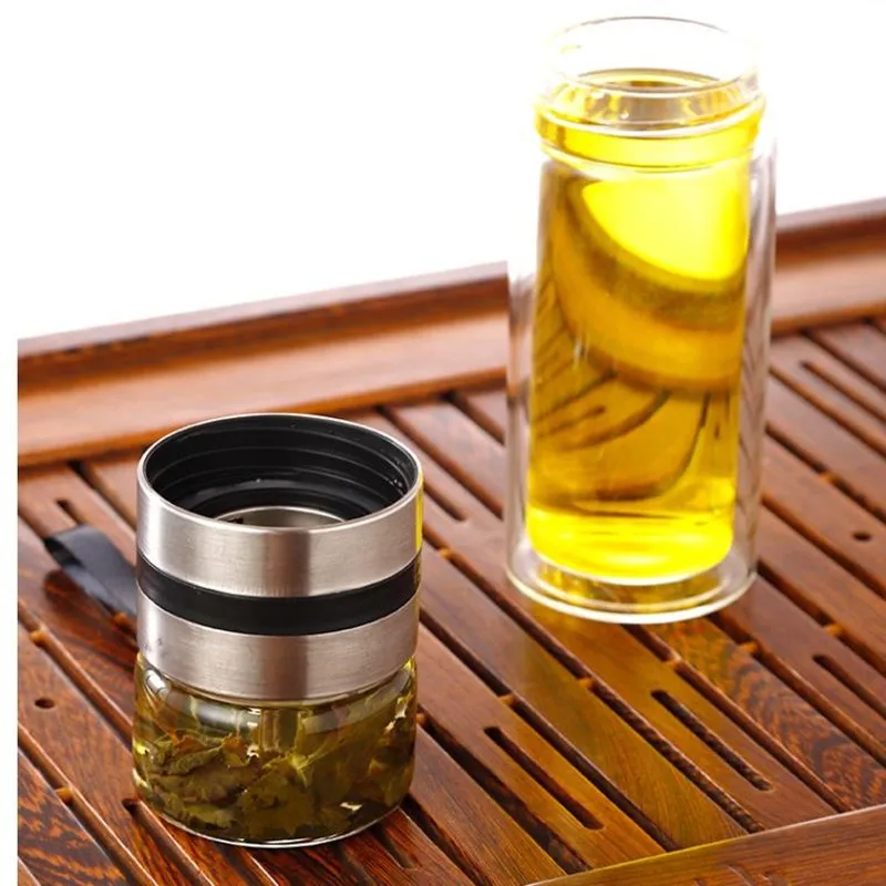 Enhanced Borosilicate Glass Infuser Bottle with Filter