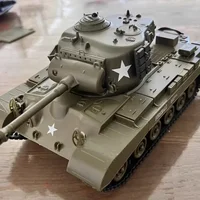 1/30 Rc Henglong Tanks Sherman Vs Pershing Infrared Battle Tanks 2.4ghz Rc Battling Panzer Remote Control Us Model Tank 2