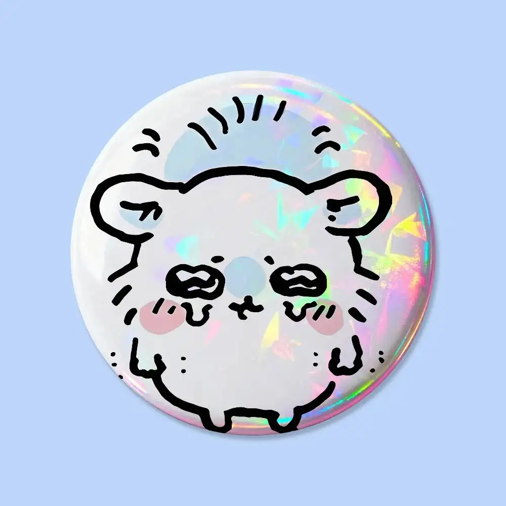 Niedliche C-chiikawa-s Abzeichen 25 32 44 58 75 mm Runde Cosplay-Pins Taschendekoration Fansammler Freunde Geschenke Brosche Souvenir – Detail 38