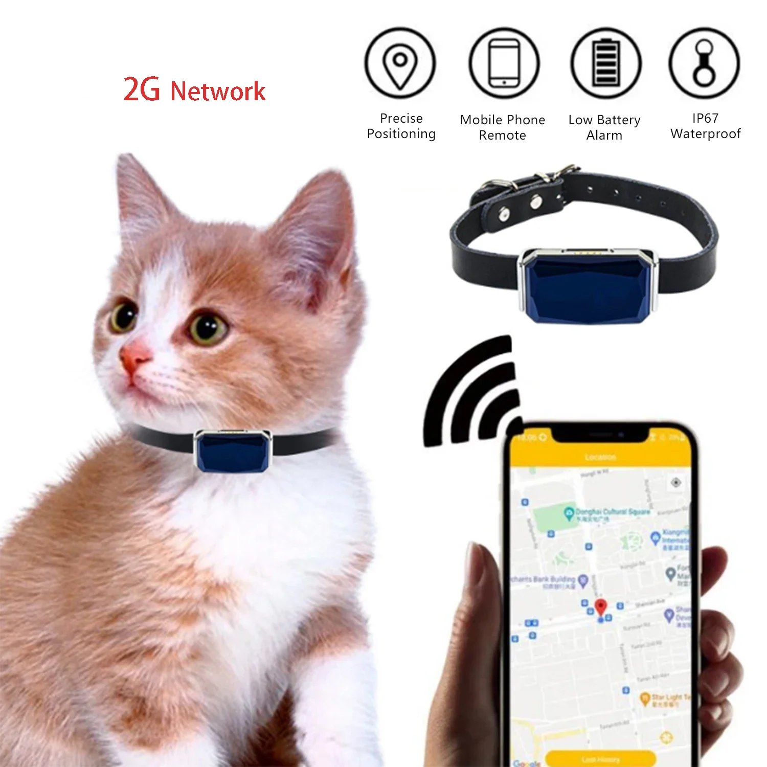 G12 Mini GPS GSM Wifi LBS tracker IP67 Waterproof Anti-lost anti-lost tracker tracker pet location collar for pet dog cat new anti lost pet dog collar for the apple airtag protective tracker waterproof for pet dog cat dog anti lost positioning collar