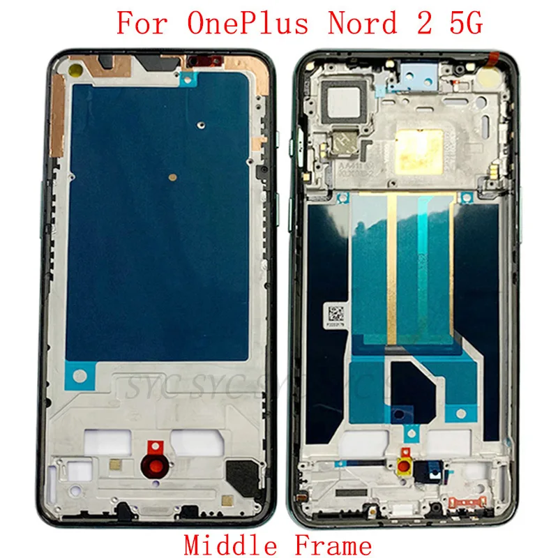 

Корпус средней рамки, ЖК-панель для OnePlus Nord 2, металлическая рамка для ЖК-экрана, запасные части