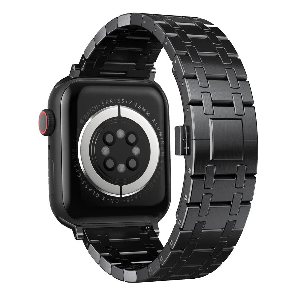 Metal Strap for Apple Watch Ultra 9 8 7 45mm 49mm 41mm Stainless Steel Bracelet Wristband IWatch 6 5 4 SE 44mm 40mm 3 42mm 38mm