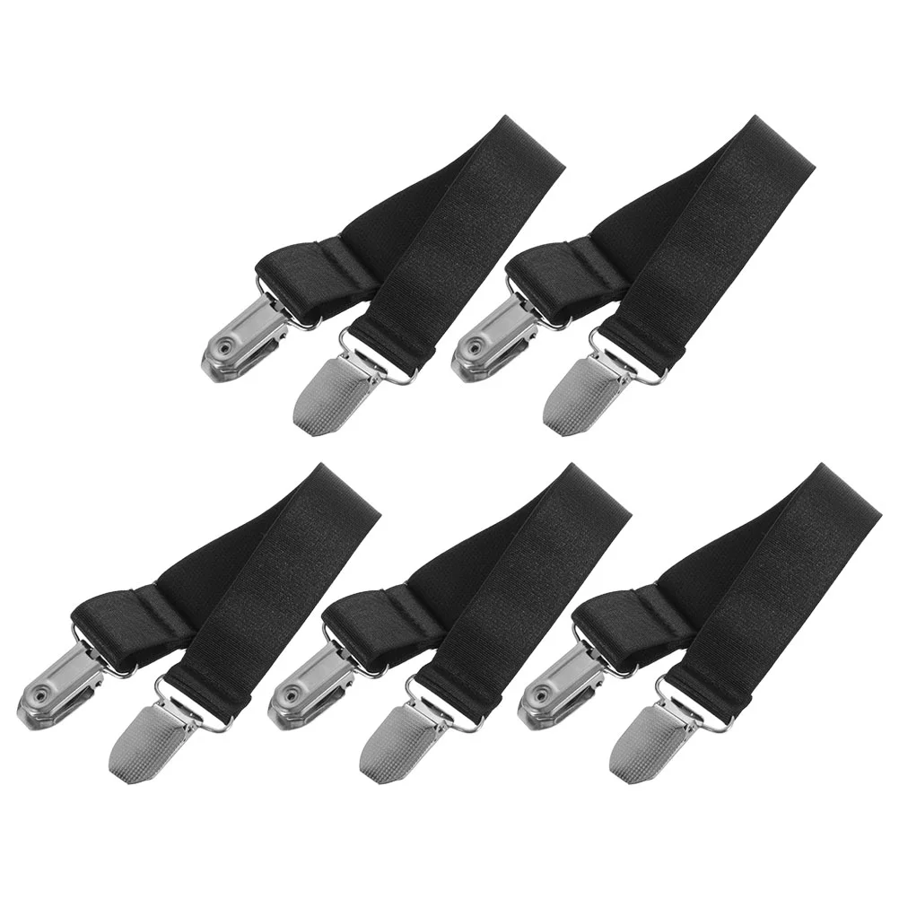 

5pcs Elastic Boot Straps Fixing Straps Bikes Cycling Pants Straps Bicycle Pant Leg Straps