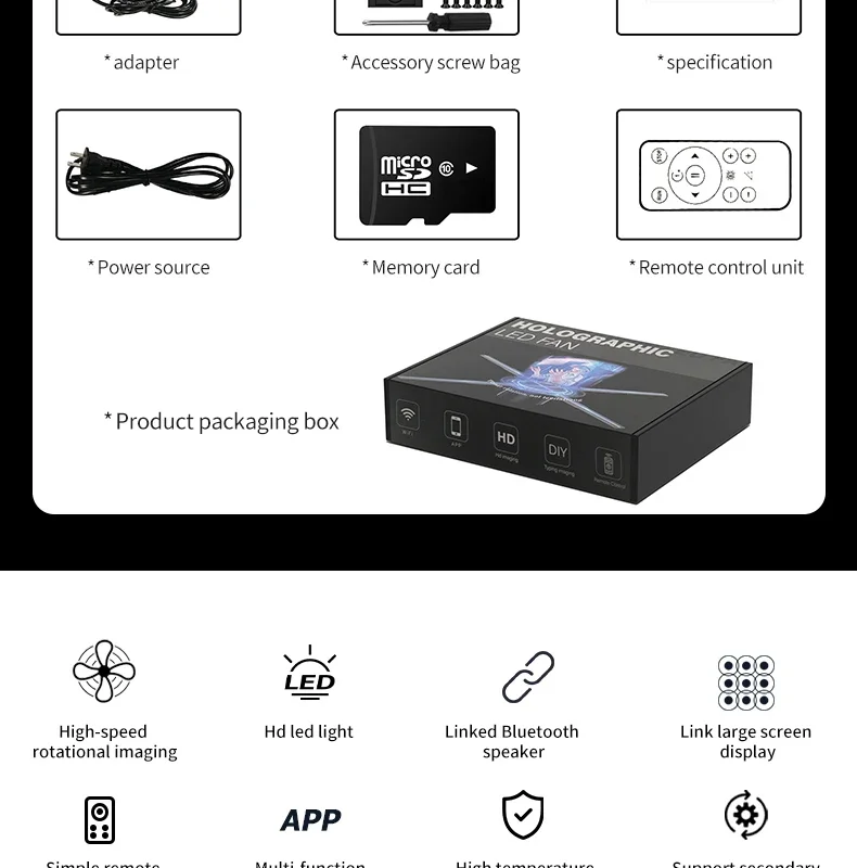 65 Cm 3D Hologramm Projektor Fan Wifi Led Zeichen 3D Werbung Player Für Business Store Shop Bar 3D Holographische Werbung Lichter Seb9C166145014B0Cb0D1B9Fa456C88Aa0
